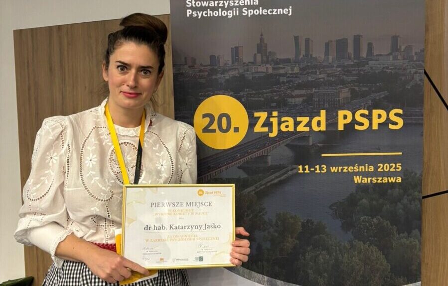 Katarzyna Jaśko received the “Outstanding Women in Science” award